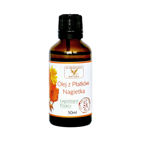 Olej z Płatków Nagietka - 50 ml. Przeciwzapalny, Regenerujący